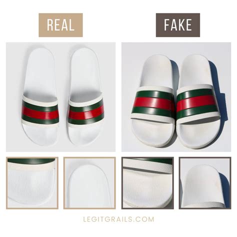 real vs fake gucci slides white|authenticate Gucci marmont raffia slides.